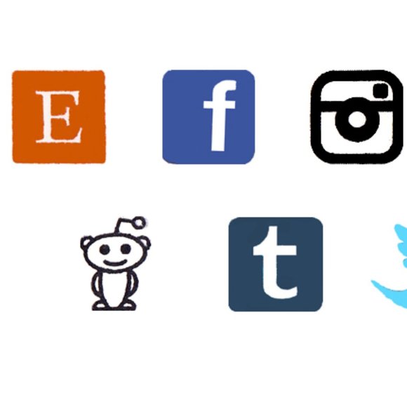 Social Media Icons Rubber Stamp set Phone app Ipad icon social networking - Picture 14 of 16